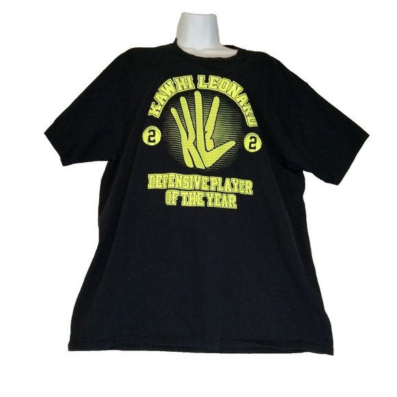 Jerzees Kawhi Leonard Basketball Defense Player of the Year Shirt Mens XL Black - Picture 3 of 8